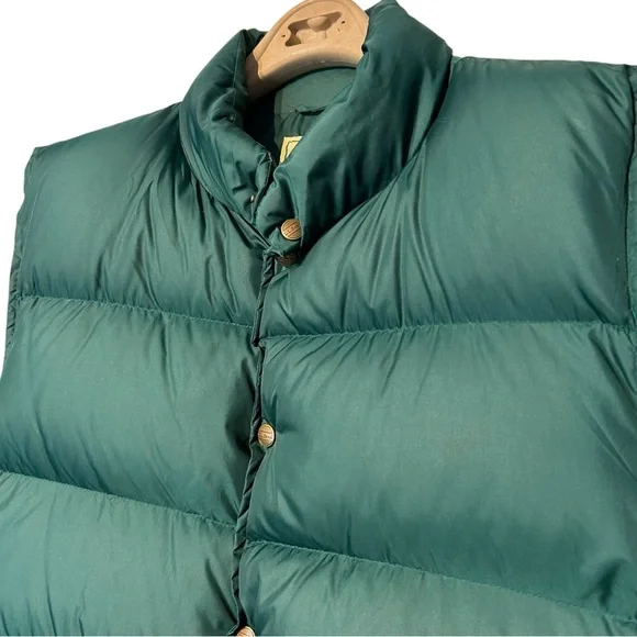 L.L. BEAN | Vintage Men’s Green Goose Down Packable Puffer - Sz Large Regular - Picture 2 of 12